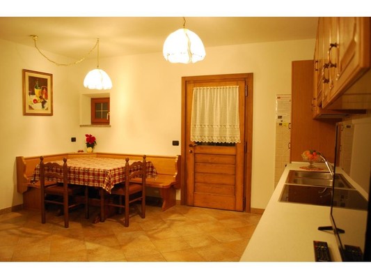 La zona giorno Appartamenti in agriturismo Agritur Masc Fascianel