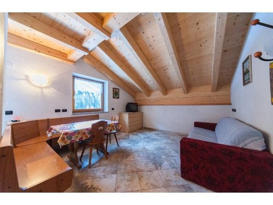 La zona giorno Appartamenti in agriturismo Agritur Masc Fascianel