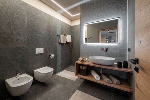 Foto del bagno Appartamenti in agriturismo Niederhof