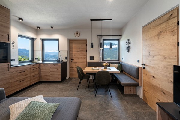 La zona giorno Appartamenti in agriturismo Niederhof