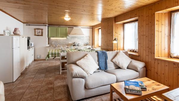Der Wohnraum Ferienwohnung Casa Lateis 24