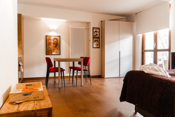 La zona giorno Residence Poluc Apartments
