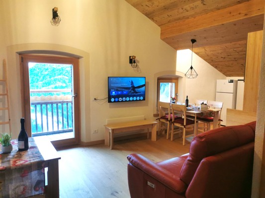 The living room Apartment Balcone sul Civetta