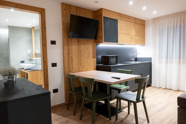 La zona giorno Residence Le Sort - Mountain Retreat