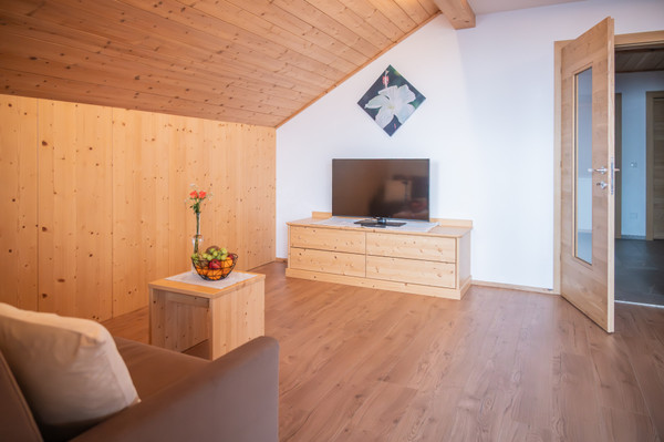 Der Wohnraum Ferienwohnung auf dem Bauernhof Brunnerhof