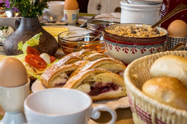 La colazione Appartamenti in agriturismo Hospehof