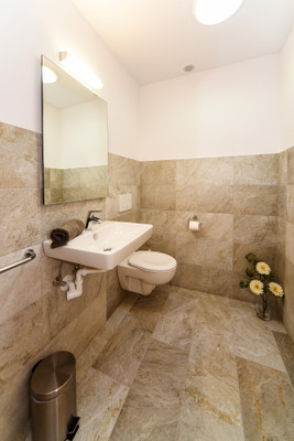 Foto del bagno Appartamenti in agriturismo Masitterhof