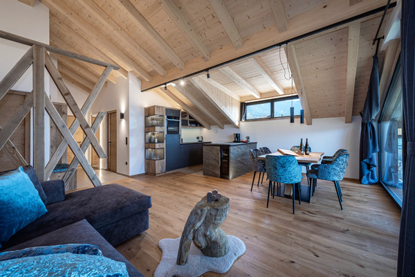 The living area Vineyard Chalet Steindlgut