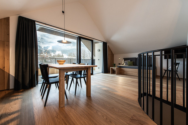 The living area Farmhouse apartments Senner