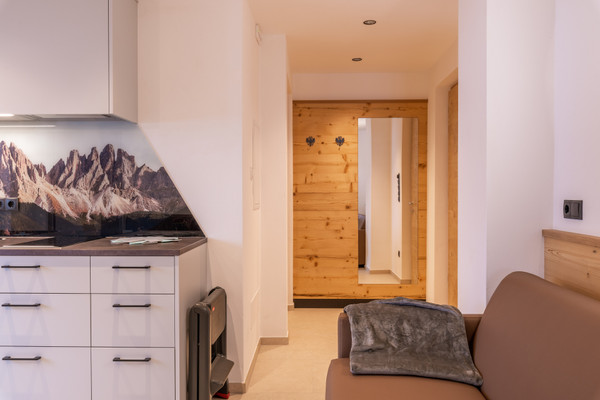 La zona giorno Appartamenti in agriturismo Planerhof