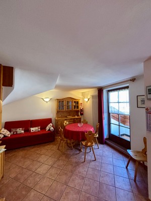 La zona giorno Appartamento Casa Fanes - Pragma Apartments