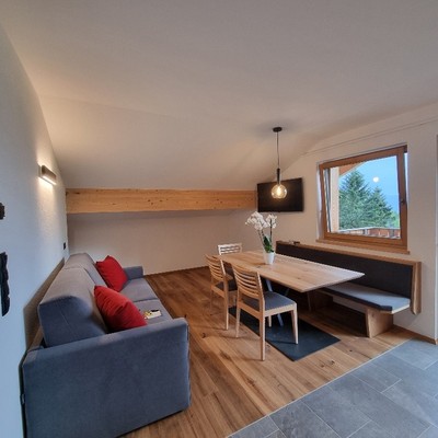 Der Wohnraum Ferienwohnungen Oberbacherhof