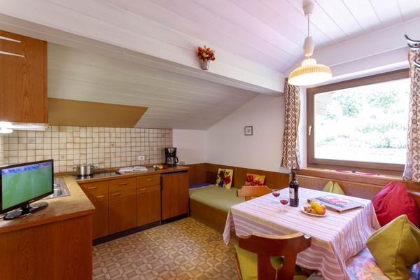 La zona giorno B&B + Appartamenti in agriturismo Grafhof