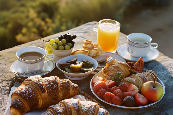 The breakfast Farmhouse apartments Pilgram Lodges
