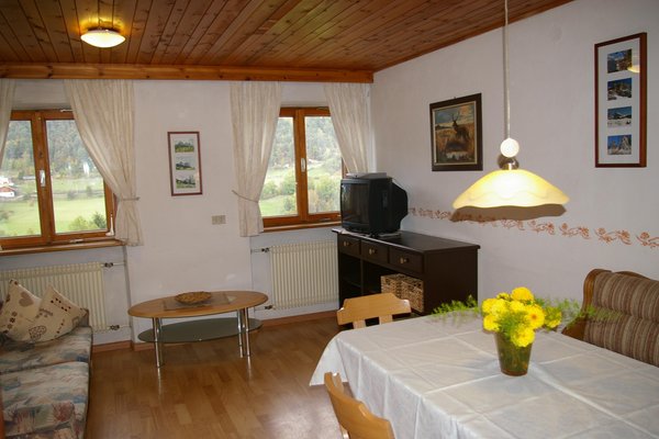 La zona giorno Appartamenti in agriturismo Rundschuhhof