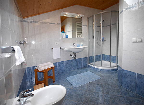 Foto del bagno Appartamenti in agriturismo Feldheimhof