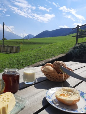 Das Frühstück Ferienwohnungen auf dem Bauernhof Paulrainer