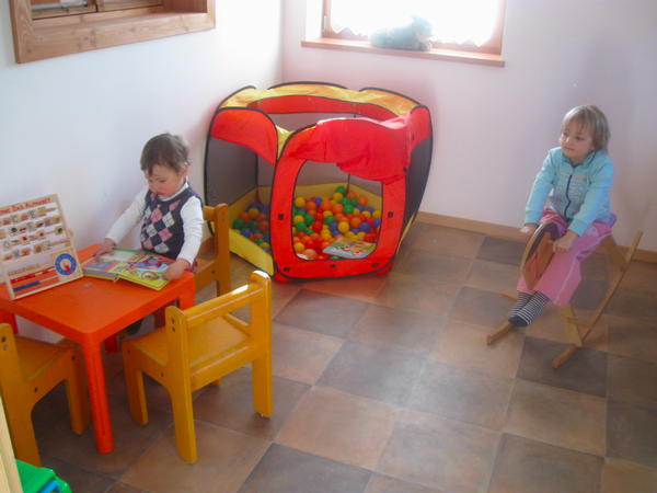 La sala giochi Appartamenti in agriturismo Ronsolhof