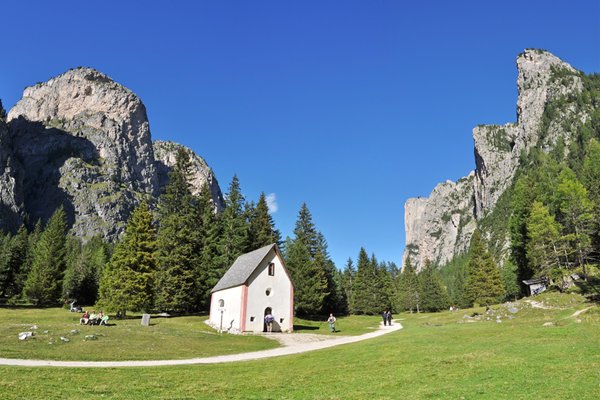 Selva Gardena caratteristico scatto fotografico della zona