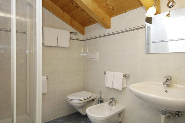 Foto del bagno Appartamenti in agriturismo Miesnerhof
