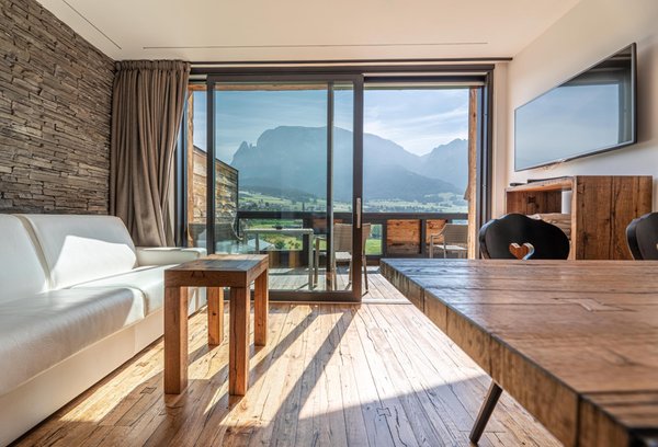 La zona giorno Residence Chalet Simonazzi