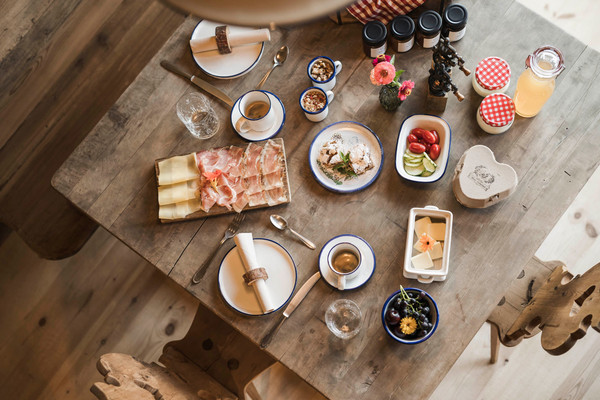 La colazione Appartamenti in agriturismo Huberhof