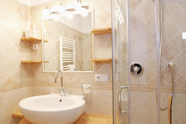 Foto del bagno Appartamenti in agriturismo Pitschlmann