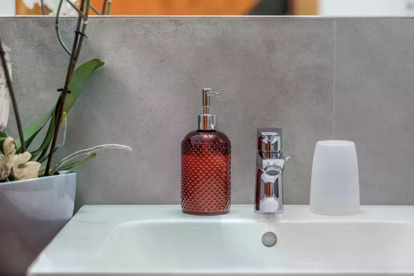 Foto del bagno Appartamenti in agriturismo Gfliererhof