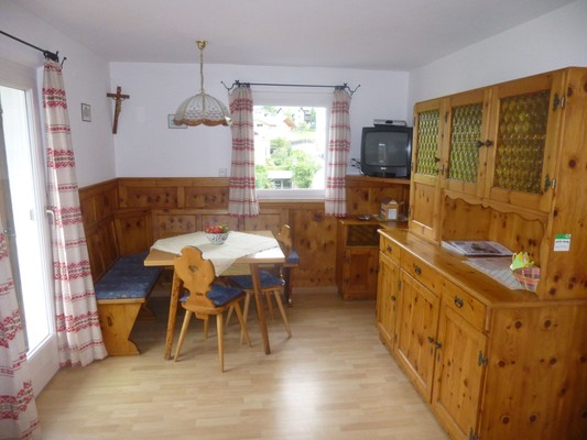 La zona giorno Appartamenti in agriturismo Grattweberhof