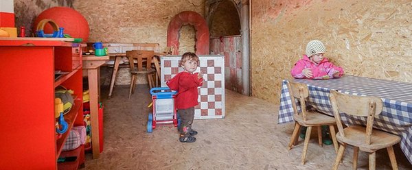 La sala giochi Appartamenti in agriturismo Edelansitz Zimmerlehen