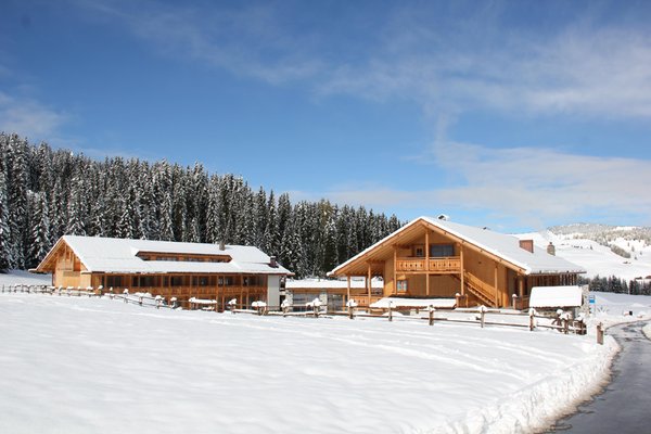 Photo exteriors in winter Tirler – Dolomites Living Hotel