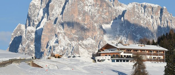 Foto esterno in inverno Berghotel Zorzi