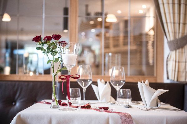 Il ristorante Corvara Villa Tony - Small Romantic Hotel