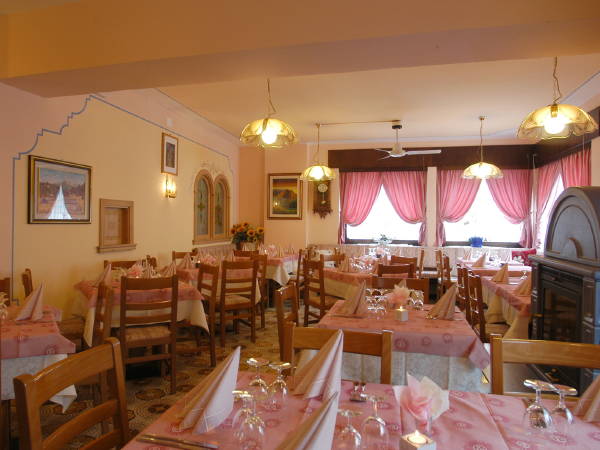Il ristorante Caprile Aurora