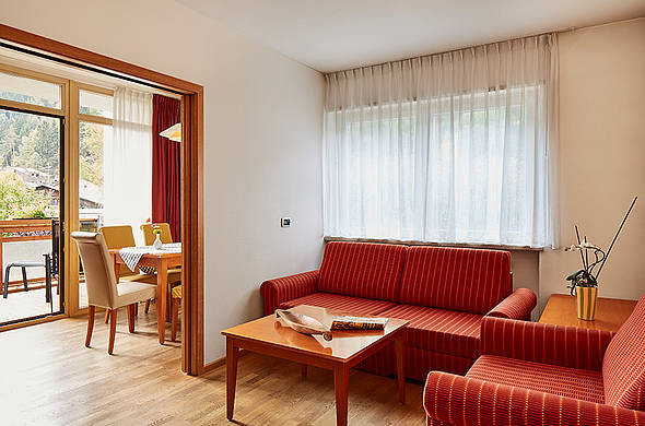 La zona giorno Residence Feldmühle