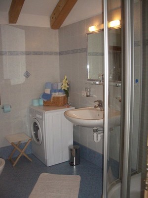 Foto del bagno Appartamenti in agriturismo Luggishof