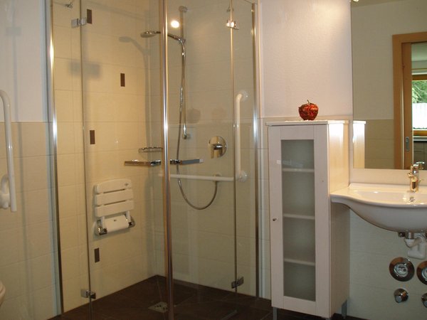 Foto del bagno Appartamenti in agriturismo Mesnerhof