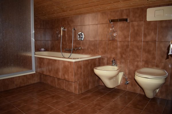 Foto del bagno Appartamenti in agriturismo Lanerhof