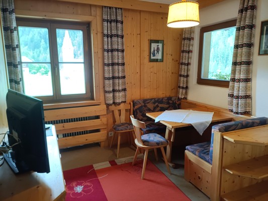 La zona giorno Pensione + Residence Knappenhof