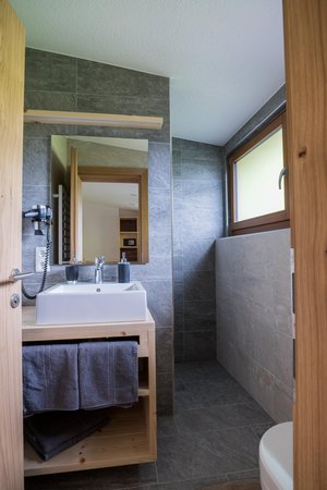 Foto del bagno Appartamenti in agriturismo Innertrein