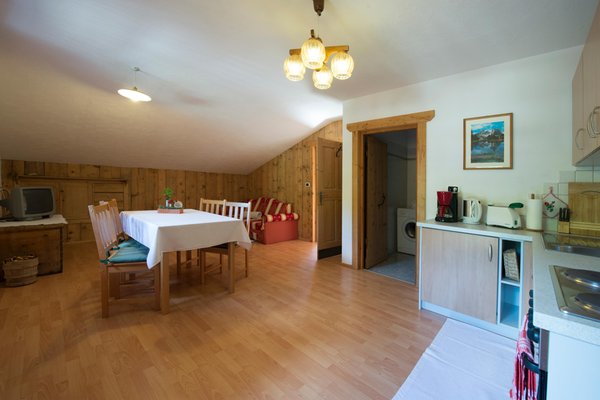 La zona giorno Obergruberhof - Appartamenti in agriturismo 3 fiori