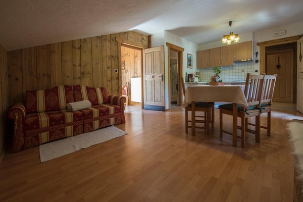 La zona giorno Obergruberhof - Appartamenti in agriturismo 3 fiori
