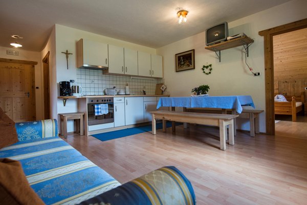 La zona giorno Obergruberhof - Appartamenti in agriturismo 3 fiori