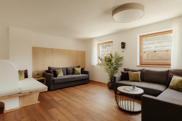 Das Wohnzimmer Untermairhof Appartements