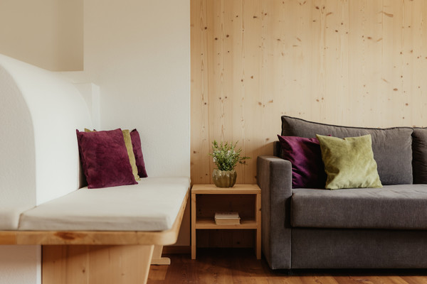Das Wohnzimmer Untermairhof Appartements