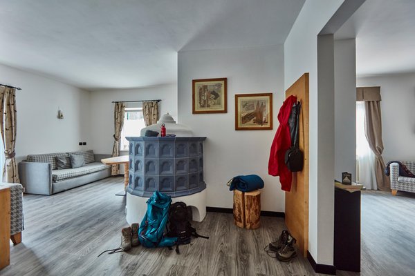 La zona giorno Dolomites Hotel Valacia