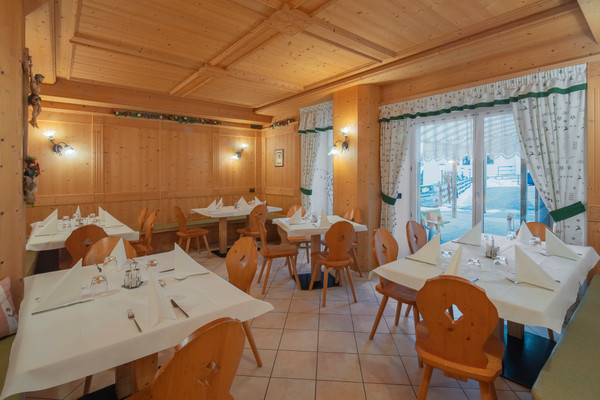 The restaurant Vigo di Fassa Casa Daniel Zen