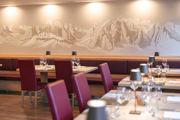 The restaurant Vigo di Fassa Belvedere
