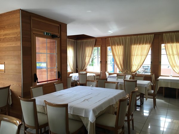 The restaurant Vigo di Fassa Enrosadira
