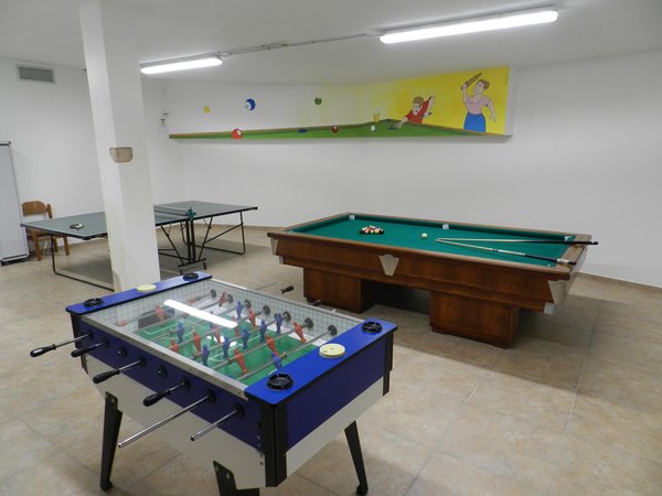 La sala giochi Albergo Stella Alpina